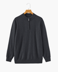 100% Cashmere Ribbed Half Zip – photo 3