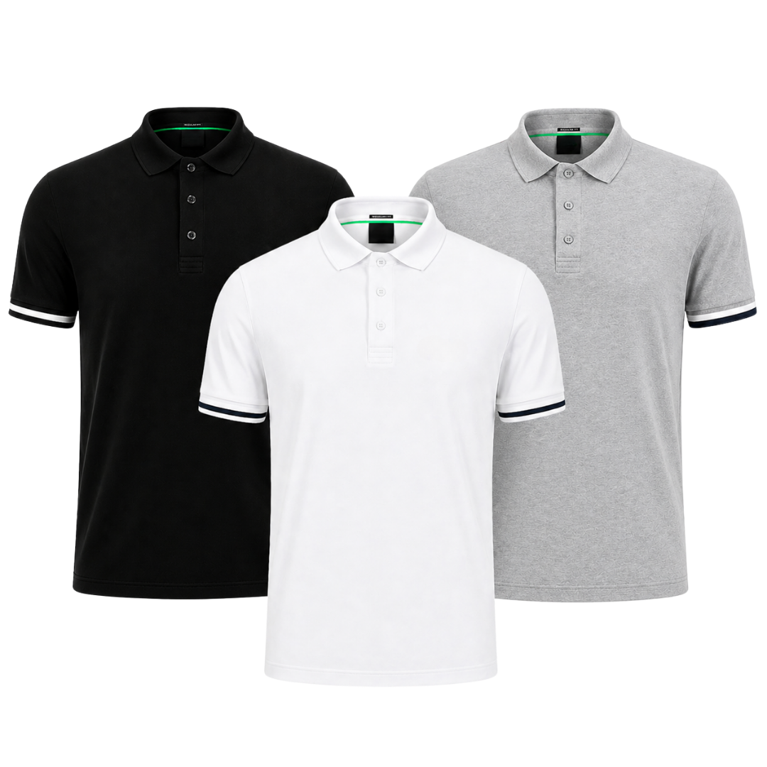 3-Pack Classic Polo Shirts – photo 3