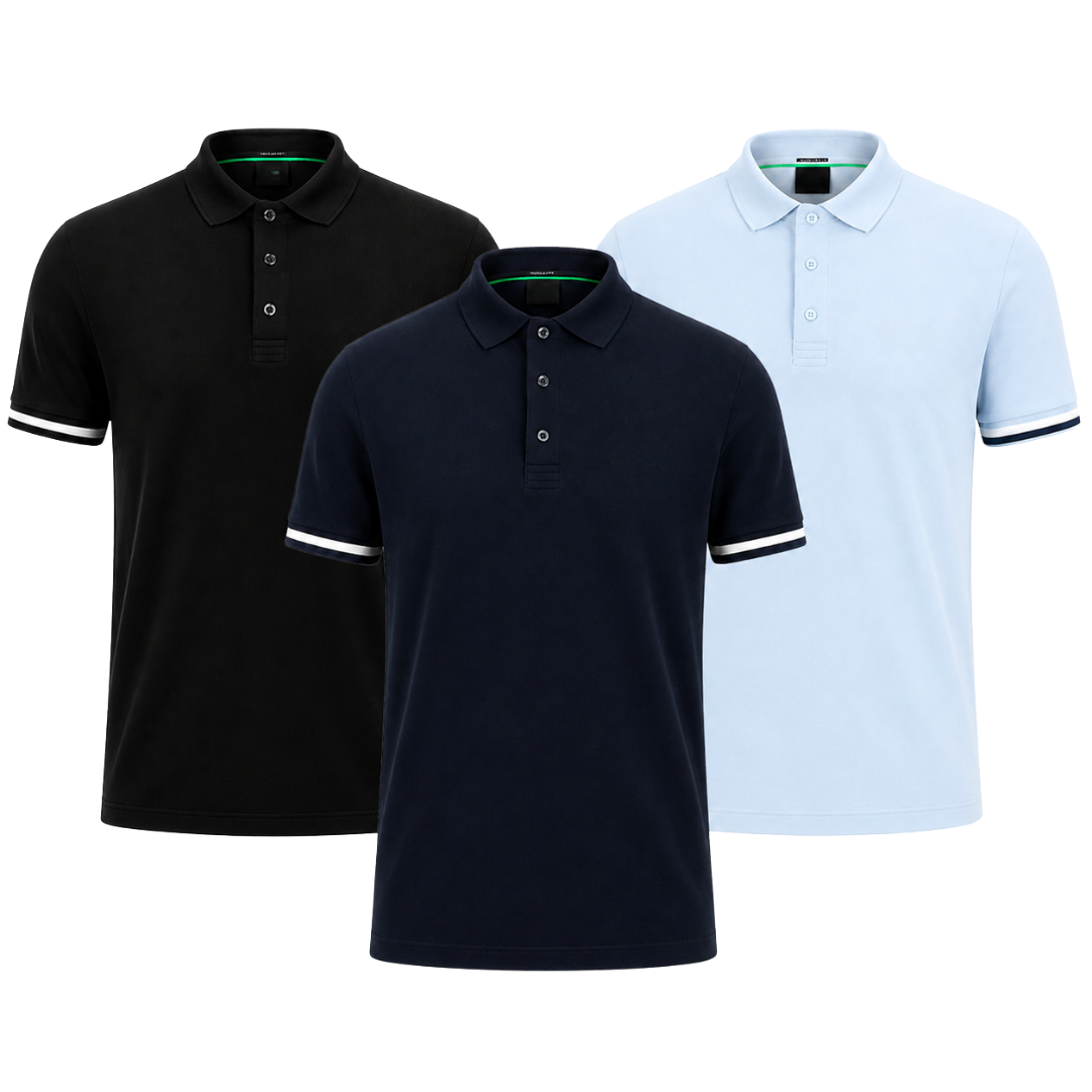 3er-Pack klassische Poloshirts – photo 4