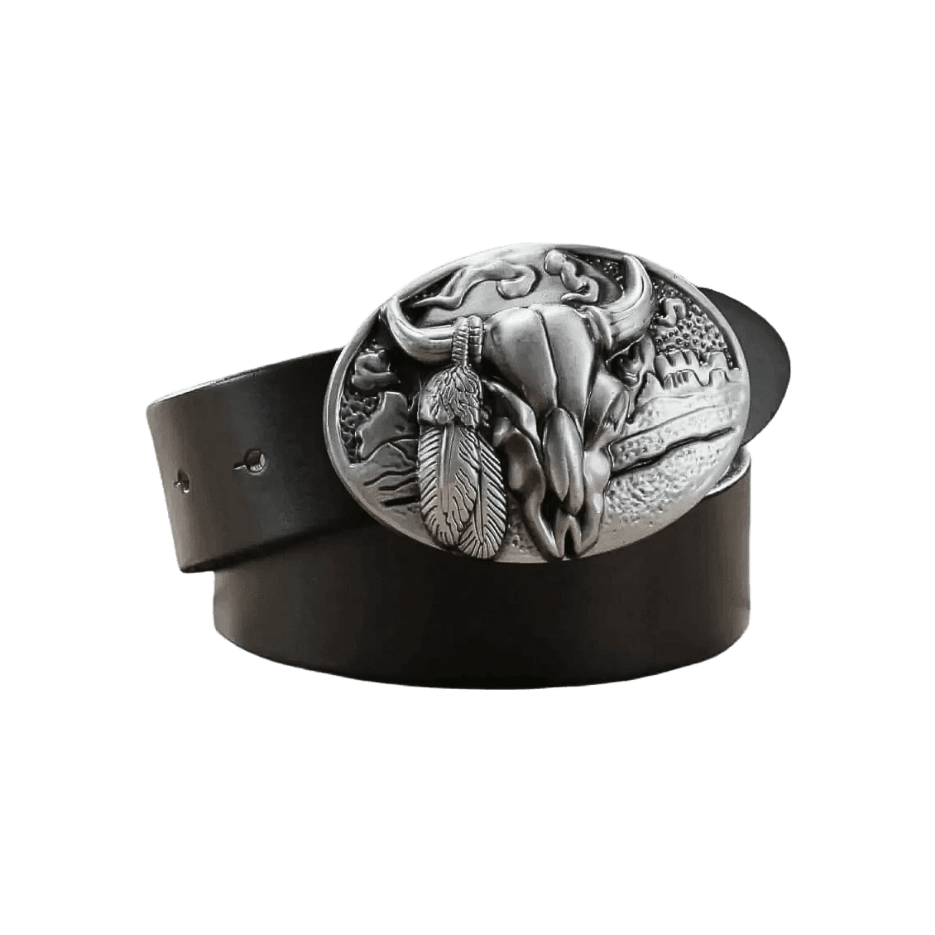 Affordable Custom Black Cowboy Belt For Men | Elmont