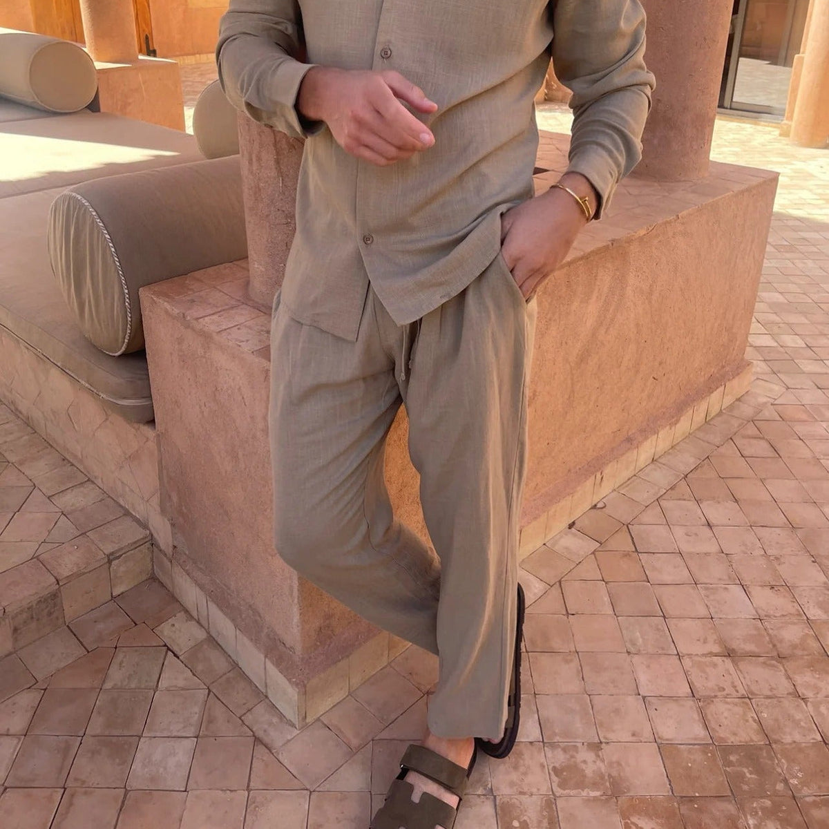 Capri Linen Trousers – photo 3