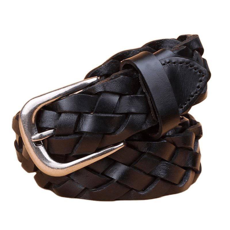 Designer Braided Leather Belt For Men, Masui Model – photo 3