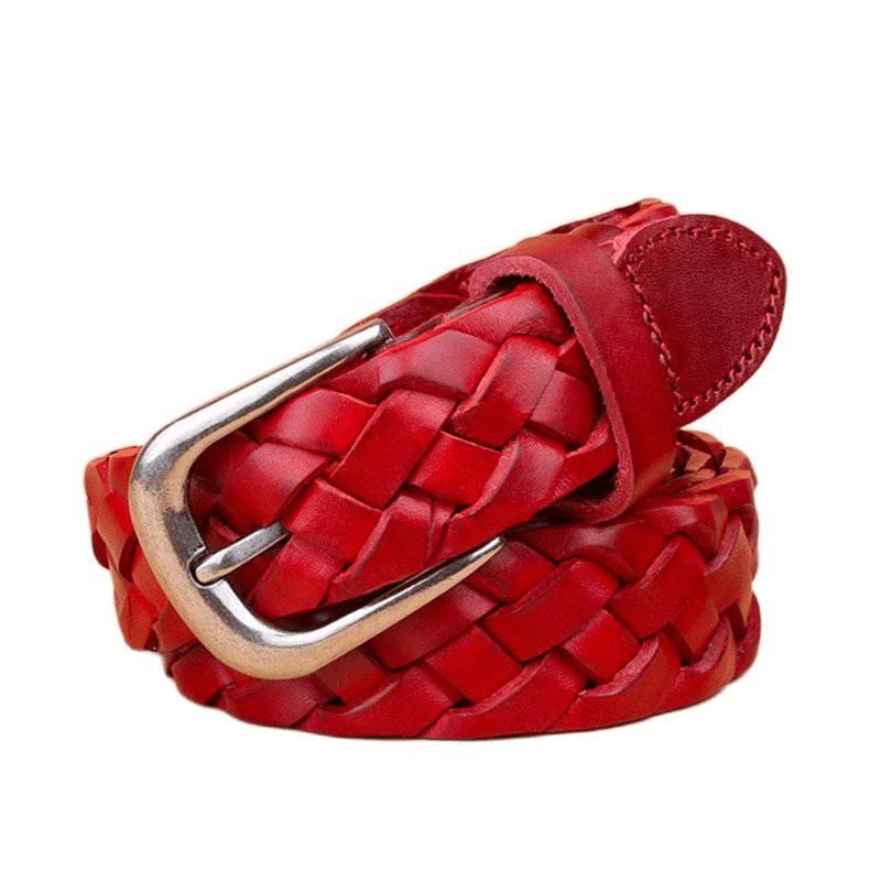 Designer Braided Leather Belt For Men, Masui Model – photo 4