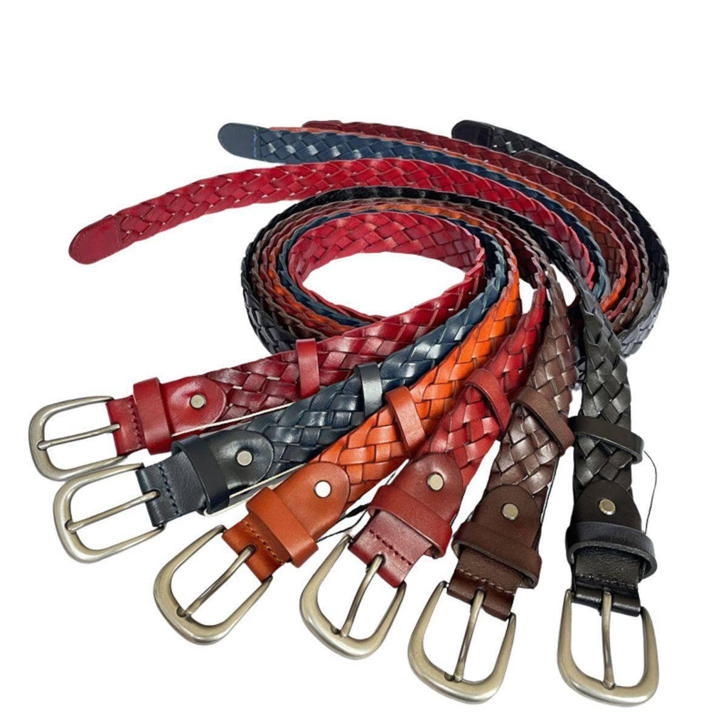 Designer Braided Leather Belt For Men, Masui Model – photo 8