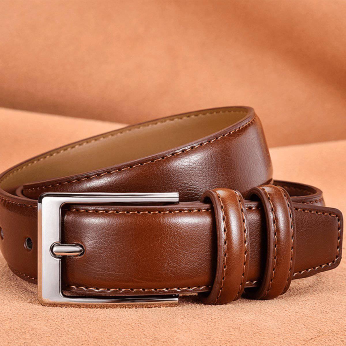 Durable Leather Suit Belt For Men, Jonathan Model – photo 9