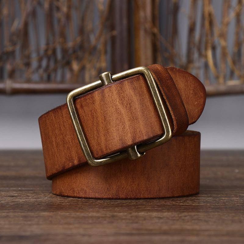 Elegant Leather Belt For Men, Strumiana Model – photo 3