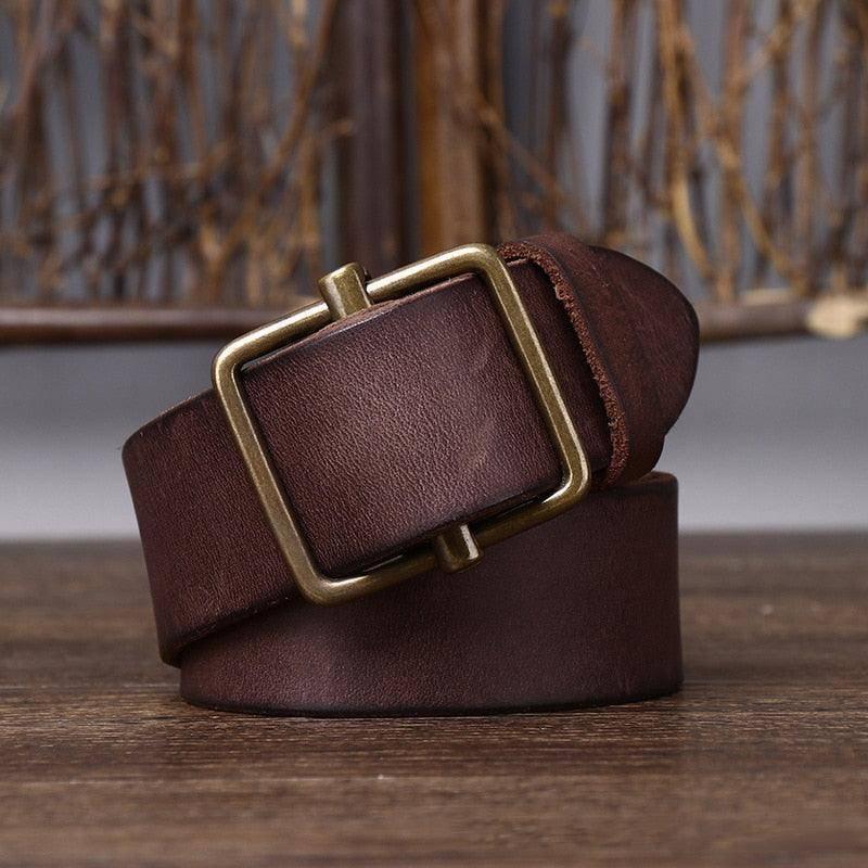 Elegant Leather Belt For Men, Strumiana Model – photo 4