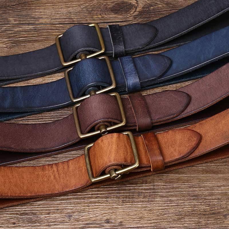 Elegant Leather Belt For Men, Strumiana Model – photo 6
