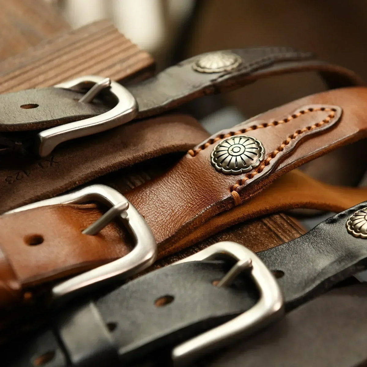 Handcrafted Leather Western Belt – photo 5