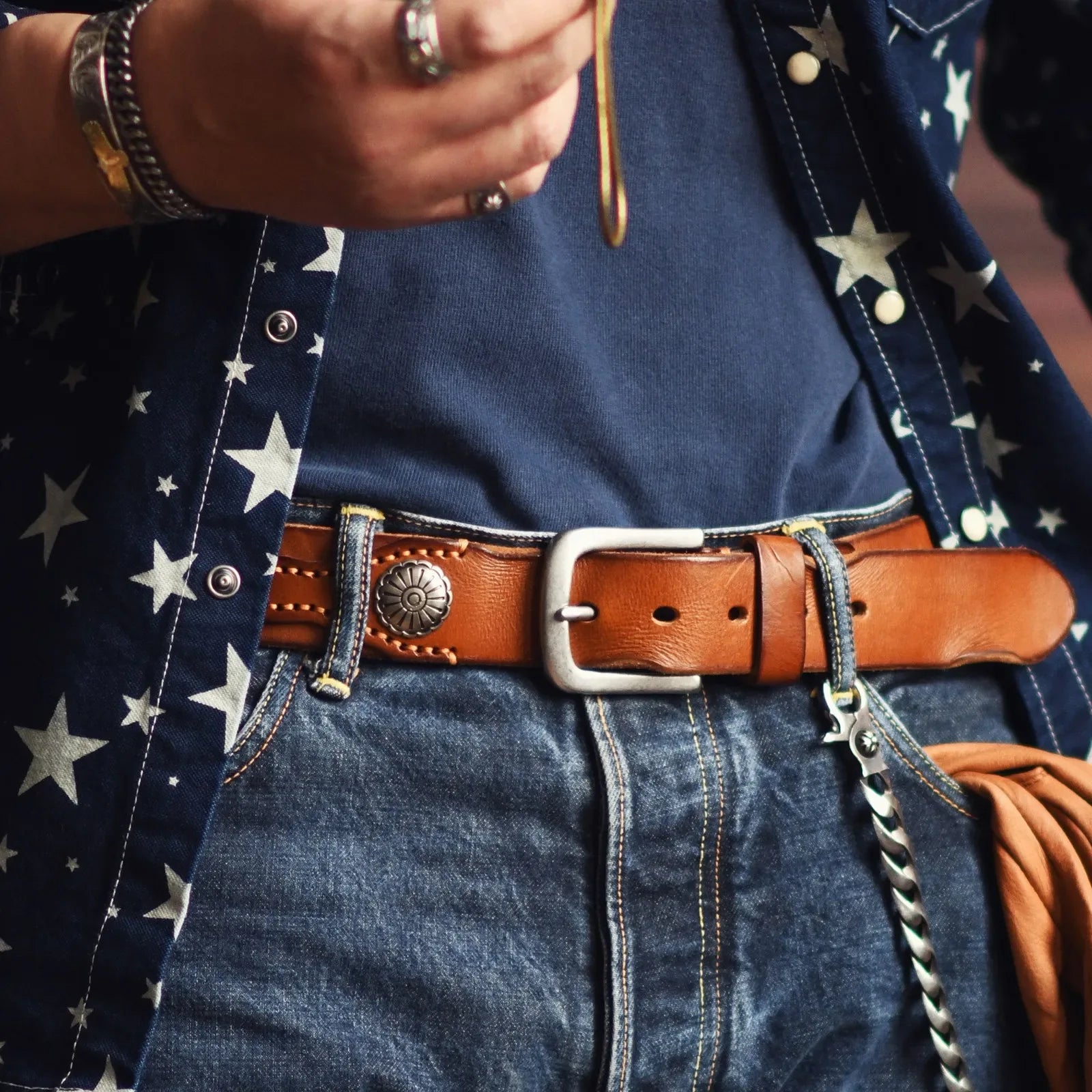Handcrafted Leather Western Belt – photo 7