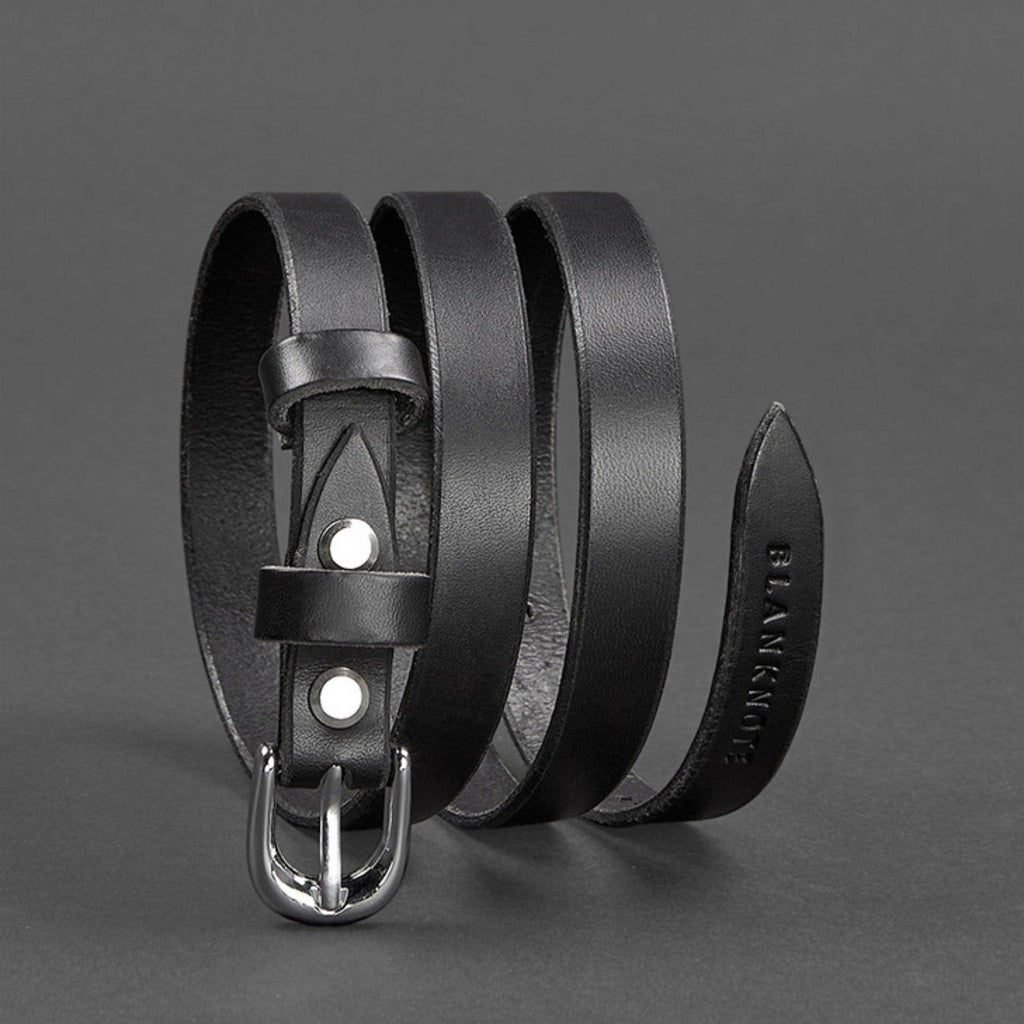 Handmade High Quality Narrow Leather Belt – photo 3