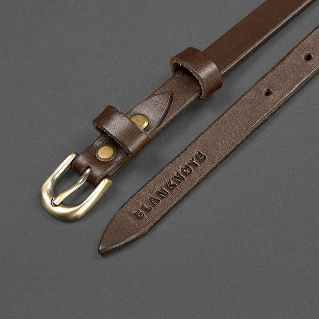 Handmade High Quality Narrow Leather Belt – photo 7