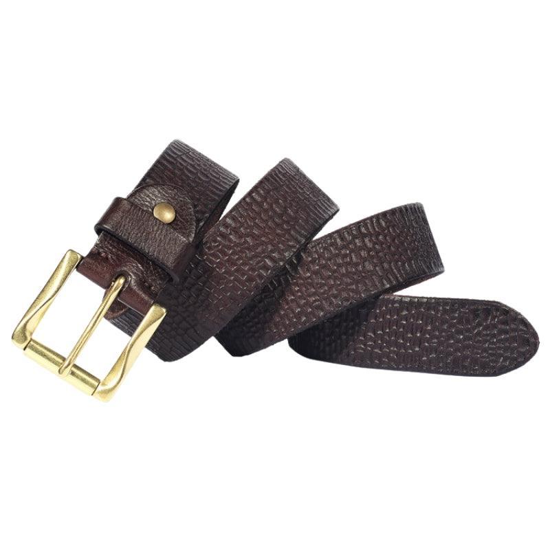 High-quality Grained Leather Belt For Men Sinaaq Brand – photo 2
