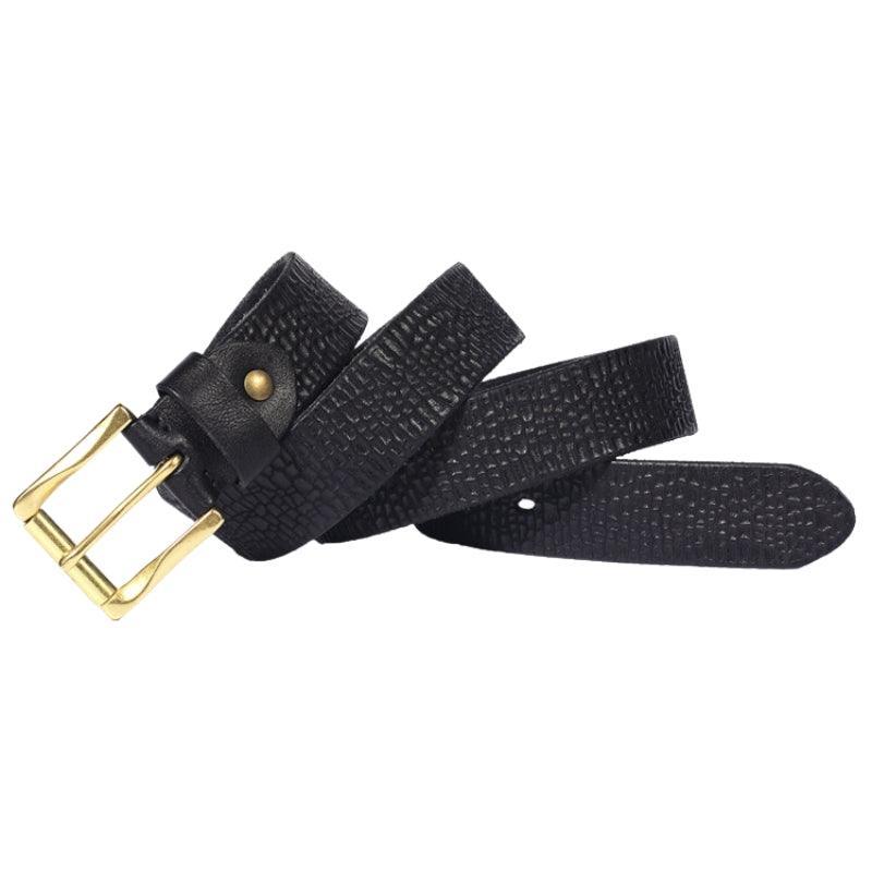 High-quality Grained Leather Belt For Men Sinaaq Brand – photo 3