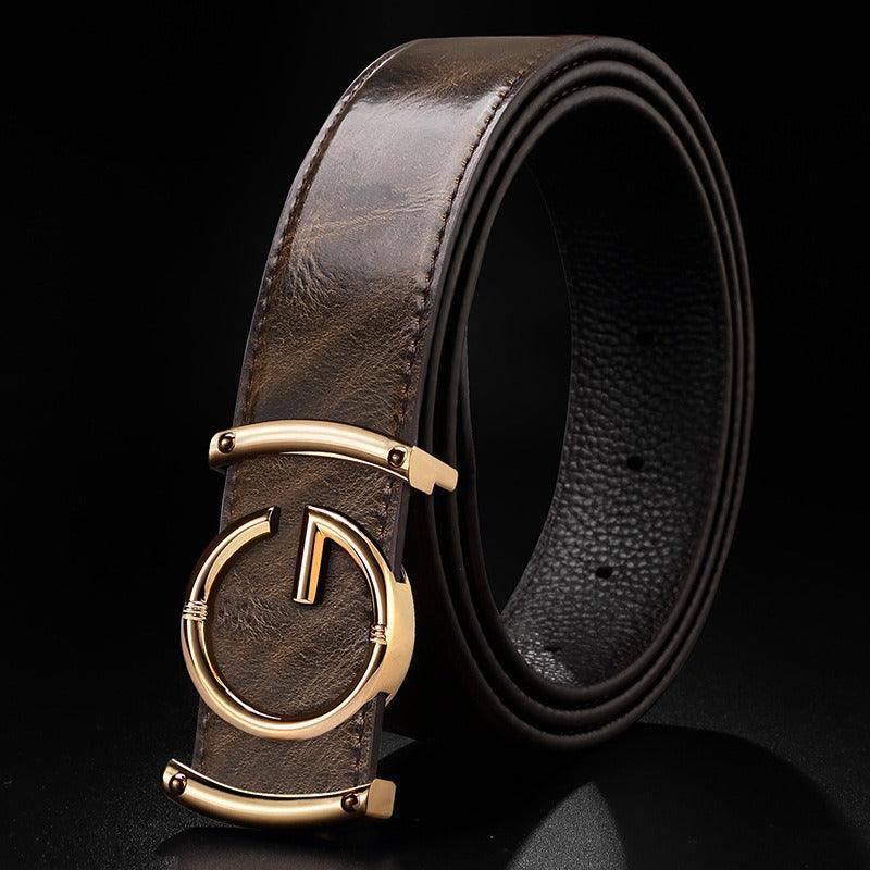 Luxury Leather Suit Belt For Men, Giuseppe Model | Elmont