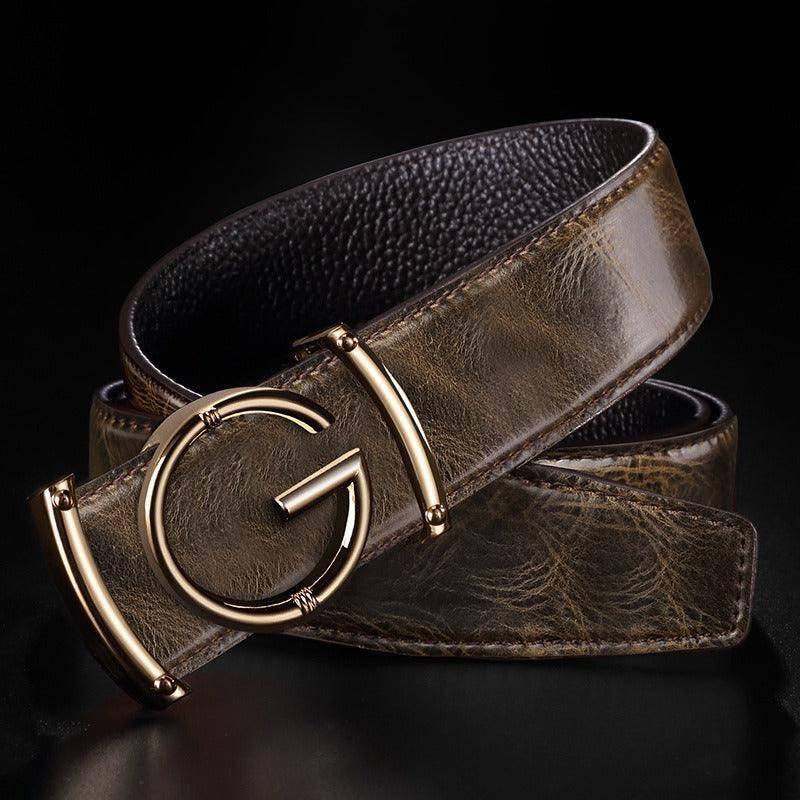 Luxury Leather Suit Belt For Men, Giuseppe Model – photo 5