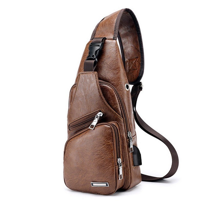 Men's Classic Leather Shoulder Bag – photo 3