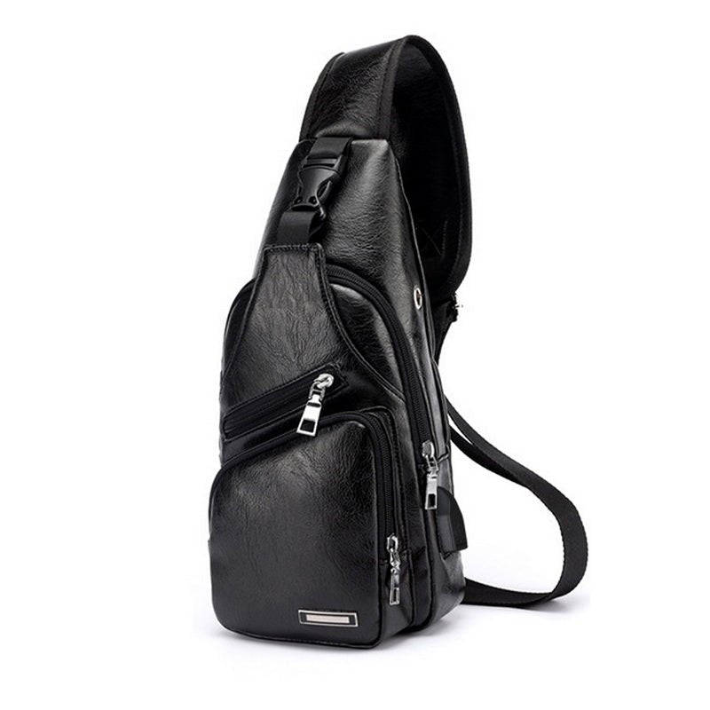 Men's Classic Leather Shoulder Bag – photo 4