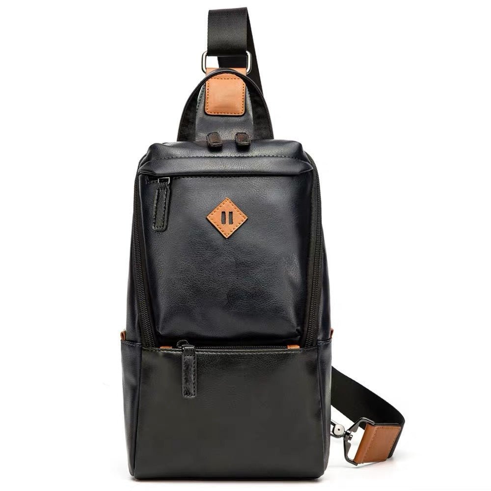 Men's Crossbody Synthetic Leather Bag | Elmont