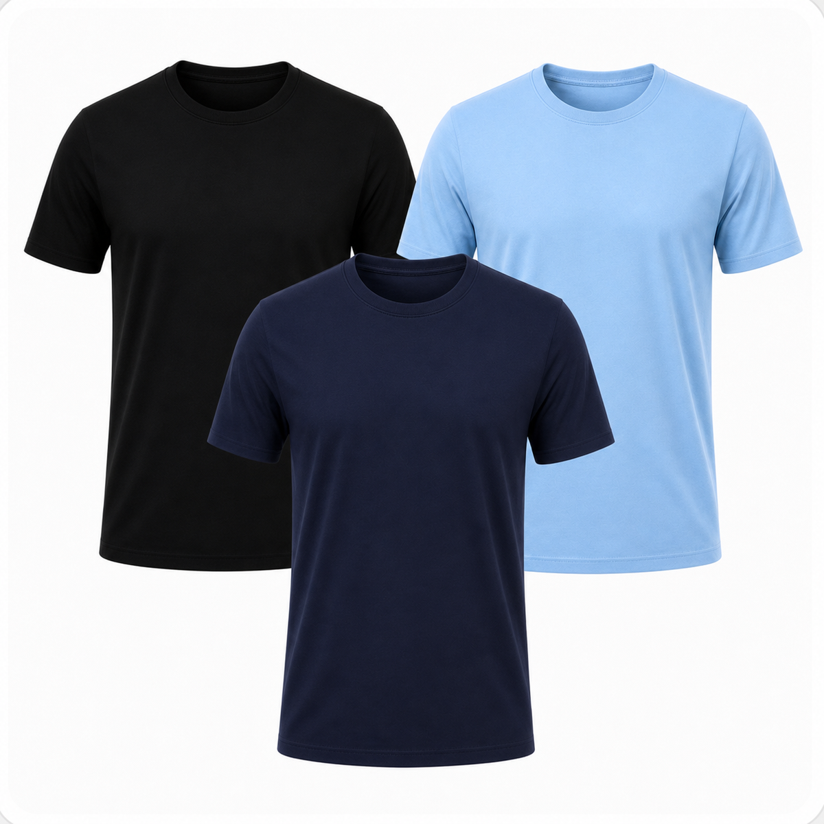 Pack-3 Camisetas Classicas Essenciais – photo 11