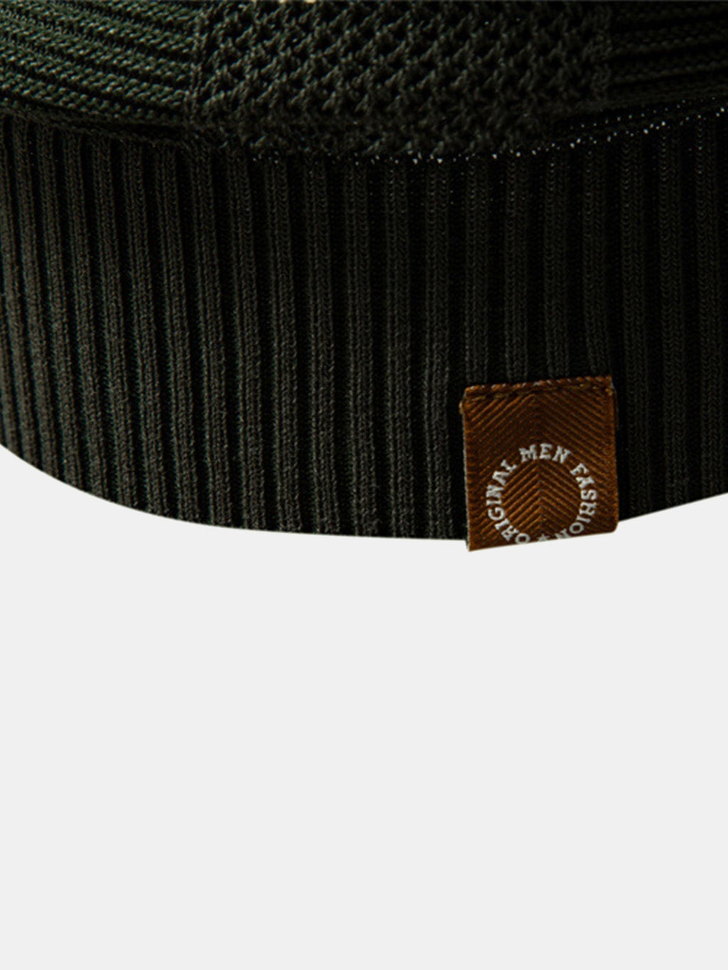 Striped Hollow Knit V-Neck Polo – photo 9