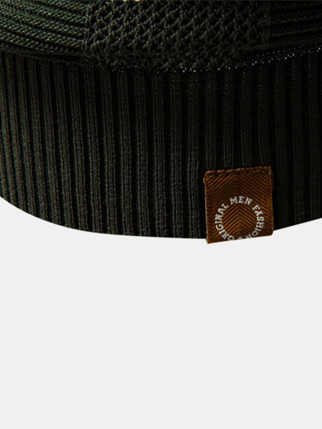 Striped Hollow Knit V-Neck Polo – photo 9