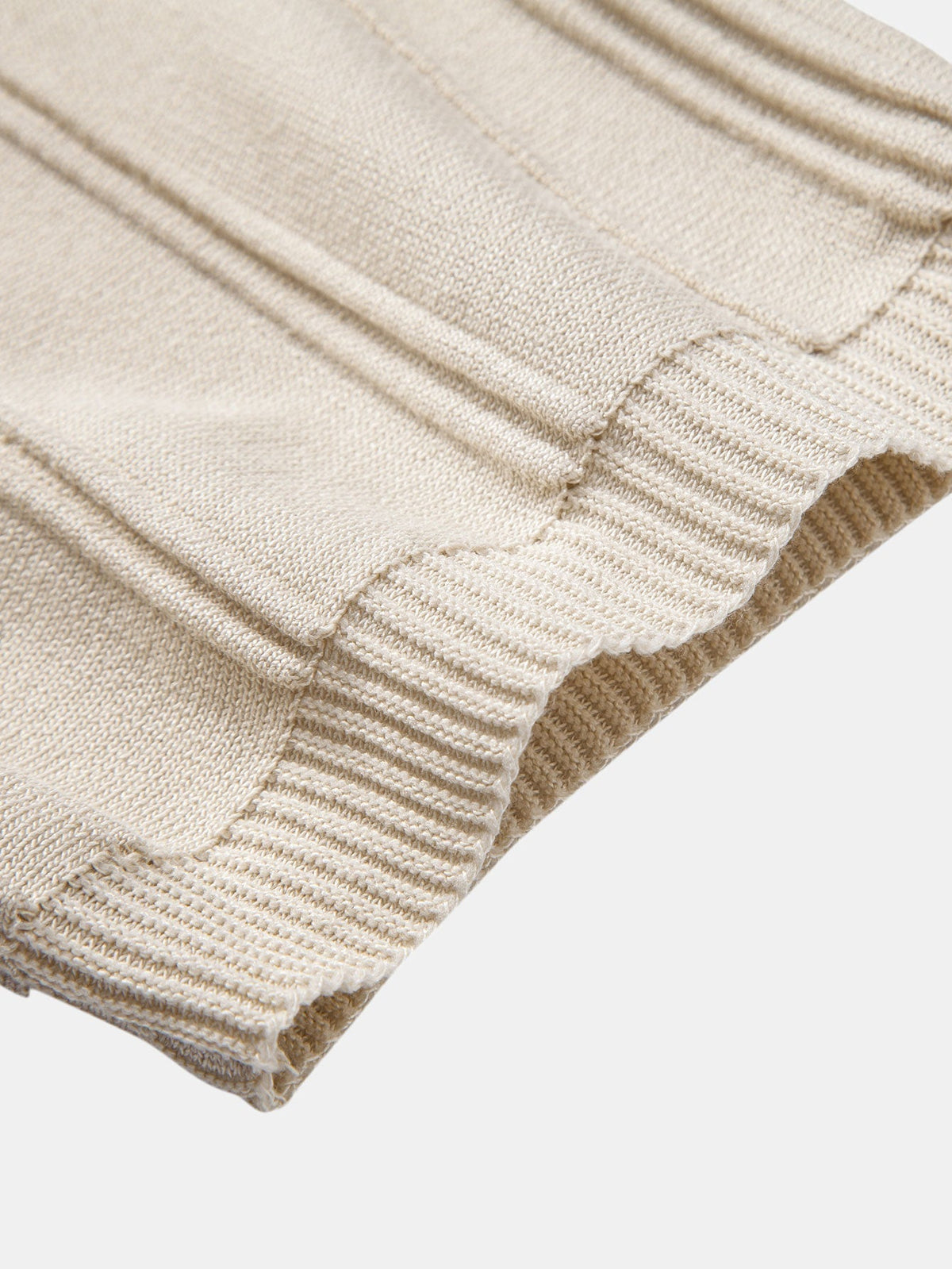 Striped Jacquard Knit Polo Shirt with Zipper – photo 12