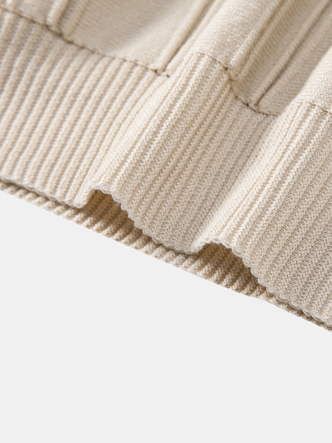 Striped Jacquard Knit Polo Shirt with Zipper – photo 13