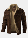 Teddy-Fleece Lined Cotton Corduroy Jacket | Elmont