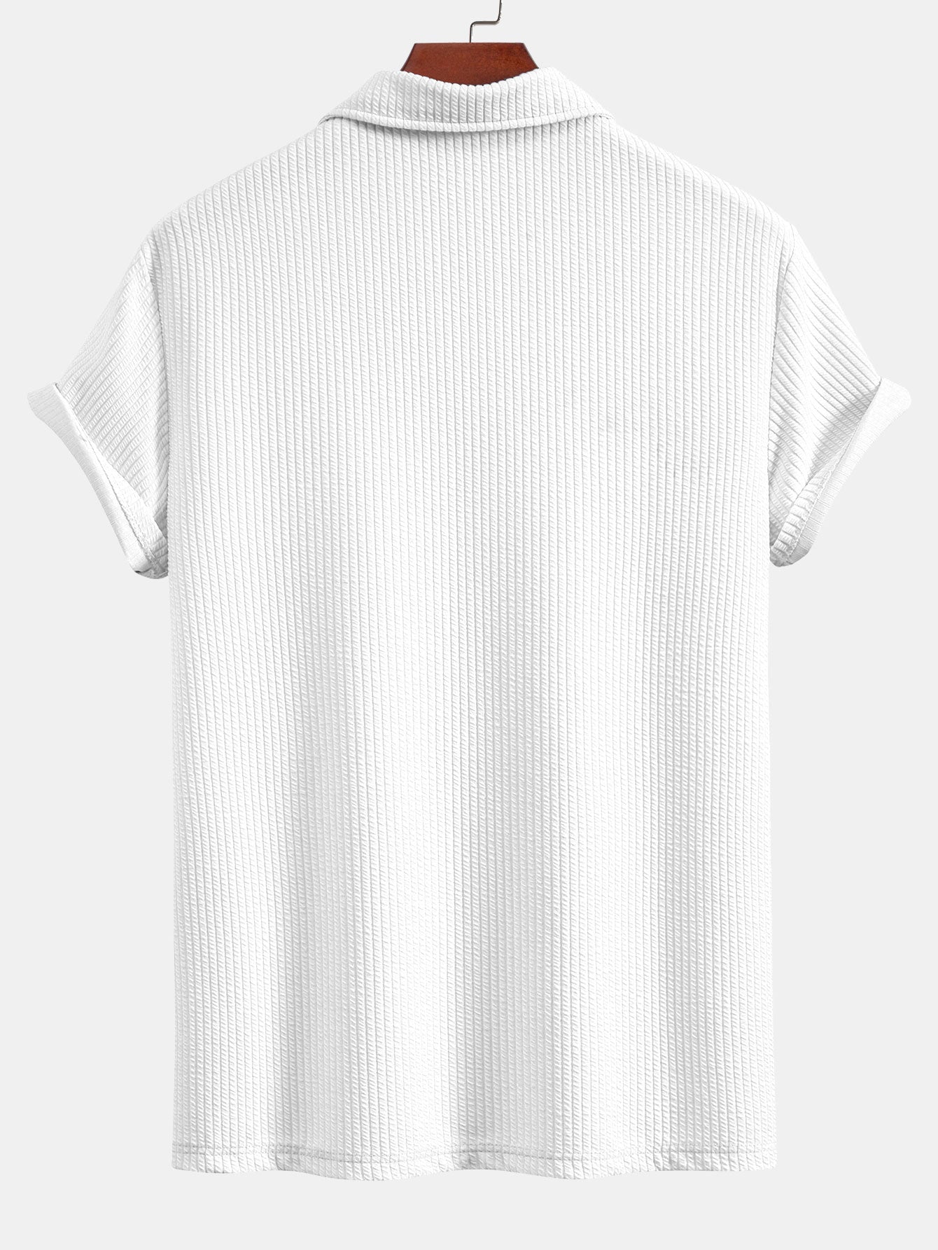 Textured V-Neck Polo & Shorts – photo 13