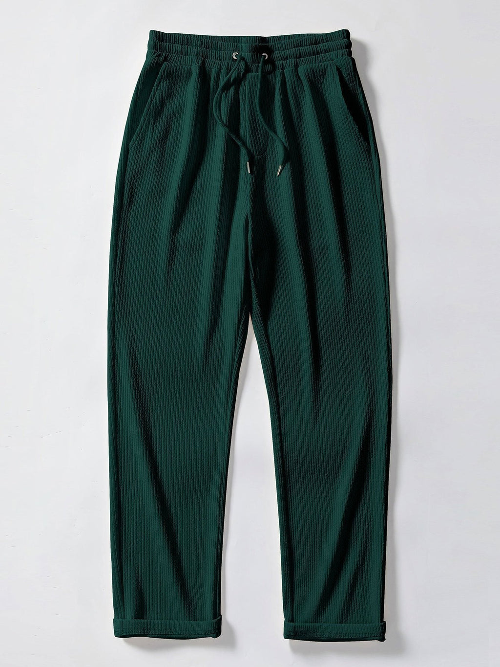 Textured V-Neck Polo & Trousers Set – photo 19