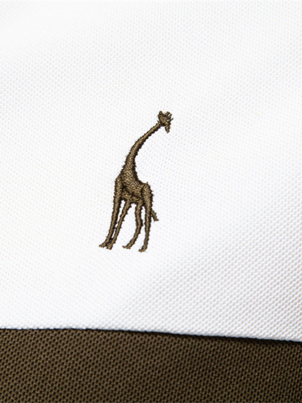 V-Neck Polo Shirt with Contrast Pique Design – photo 11